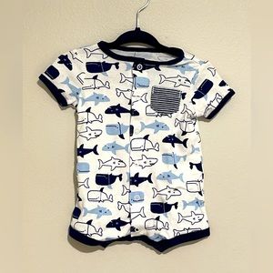 Baby shark rompers